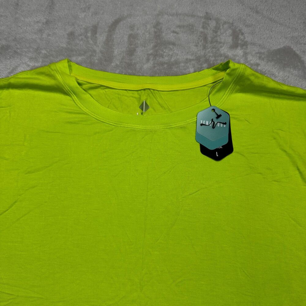 NWT Rise by LuLaRoe Women's Large Lime Green Fearlessly Authentic Muscle Top - Picture 4 of 11